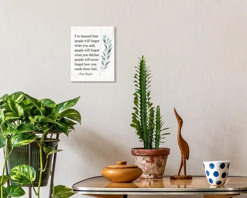 Vista 4 de ARTINME Maya Angelou - Arte de pared motivacional con citas para oficina, arte de pared y decoración motivacional enmarcado, regalos de ánimo, arte