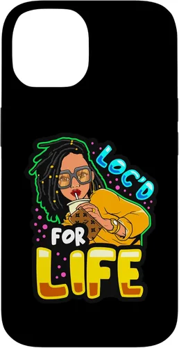 Vista 4 de Loc'd for Life Funny Locs Black Queen Dreadlocks Women Girls Case for iPhone 17