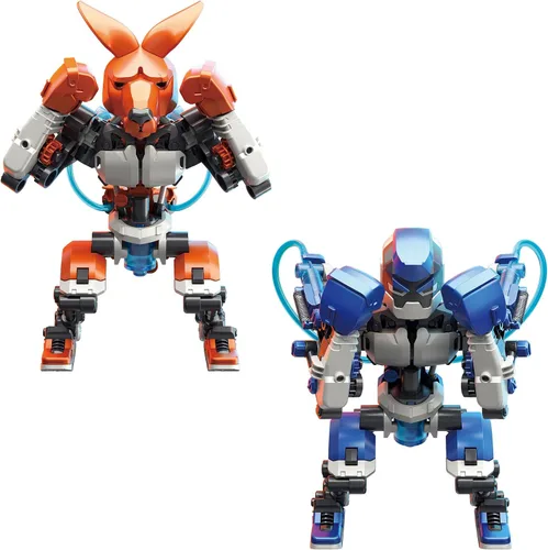 Vista 6 de Thames & Kosmos Kit de experimento STEM de bots de boxeo hidráulicos ¡Construye dos robots de boxeo impulsados por energía hidráulica! Explora