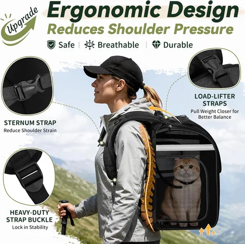 Vista 2 de Apollo walker Mochila transportadora para gatos pequeños y perros