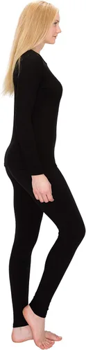 Vista 3 de ALWAYS Conjunto de ropa interior térmica para mujer, forro polar de alta calidad, suave, cálido, largo, capa base, ropa térmica