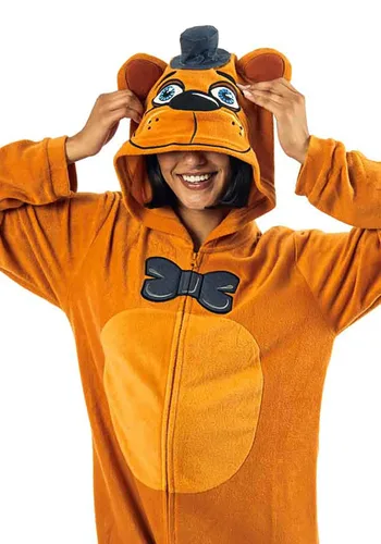Vista 3 de Disfraz Enterizo de Cosplay para Adulto de Five Nights at Freddy's Multicolor