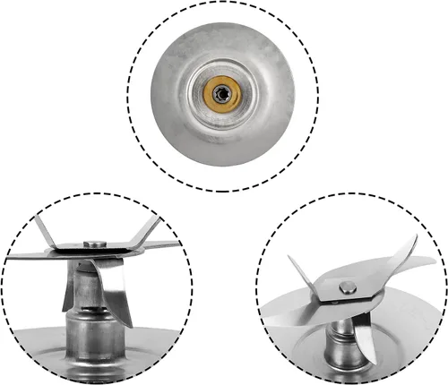 Vista 3 de Pro 1200 Blender Blade compatible con licuadoras Oster Pro 1200 con junta tórica de goma para piezas de repuesto Oster Pro 1200 Blender