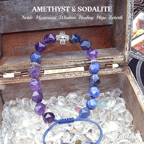 Vista 29 de Pulseras de la amistad, pulsera de obsidiana negra arcoíris para mujeres y hombres, 0.394 pulgadas (0.394 in), ojo de tigre, hematita y cristal