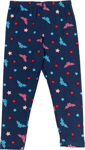 Vista 4 de DC Comics Wonder Woman Crossover - Conjunto de 4 piezas de pantalones cortos y leggings mixtos