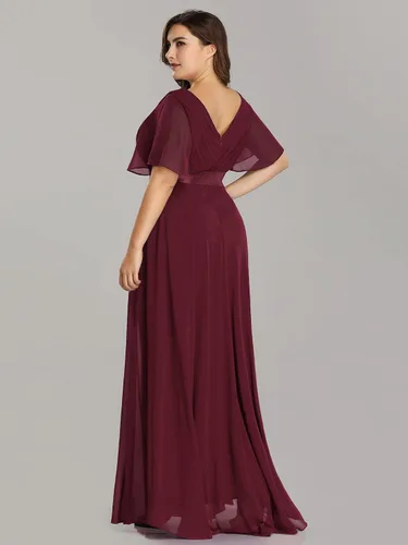 Vista 2 de Ever-Pretty Vestido largo de fiesta de noche con cuello en V doble para mujer 09890-PZ