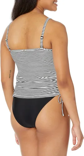 Vista 2 de Panache Swim Anya Stripe - Tankini con tirantes desmontables para mujer