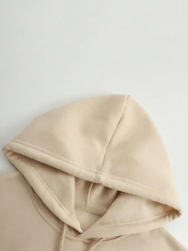 Vista 4 de Floerns Sudadera con capucha para hombre, ligera, con cordón, estampado de letras, con bolsillos