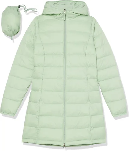 Vista 39 de Amazon Essentials - Abrigo acolchado, ligero y resistente al agua con capucha para mujer, disponible en talla extragrande