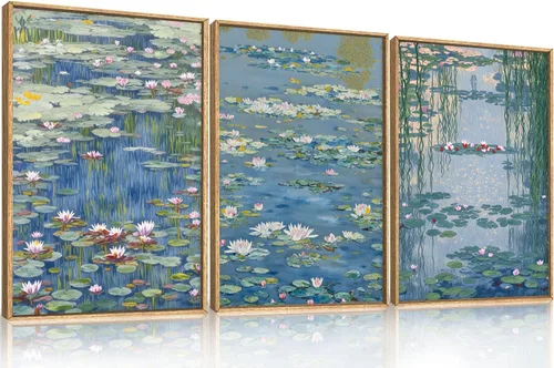 Vista 23 de Arte de Pared de Lienzo Enmarcado con Grandes Pinceladas Abstractas, Decoración de Pared Azul Marino Neutro, Pintura de Pared Moderna en Tonos