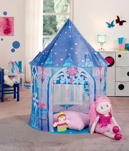 Vista 3 de Kidodo - tienda de campaña para niños, juguete para niños, tienda de campaña desplegable, casa de juegos para niños para interiores, Azul