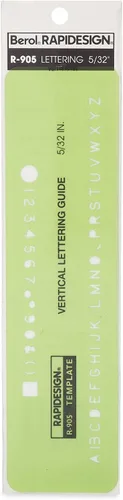 Vista 15 de Plantilla de letras y números verticales góticos, tamaño de 1 pulgada, 1 cada uno (R918)