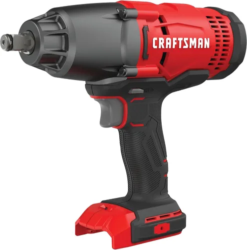 Vista 4 de CRAFTSMAN V20 RP - Kit de llave de impacto inalámbrica de 1/2 pulgada, sin escobillas, batería de 4Ah y cargador incluidos (CMCF900M1) + Juego