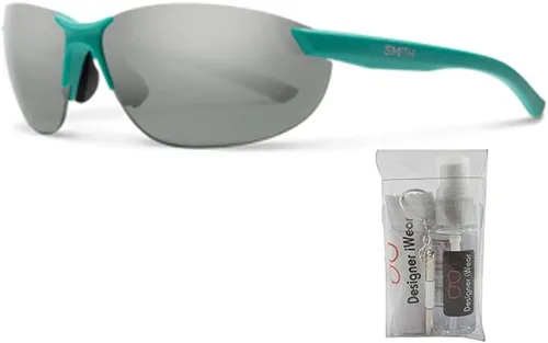 Vista 2 de Smith Parallel 2 Oval Sunglasses for Men for Women + BUNDLE with Designer iWear Eyewear Care Kit