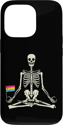 Vista 10 de Skeleton Yoga Pansexual Flag Yogi Asana Pan Pride LGBT Gift Case for iPhone 17