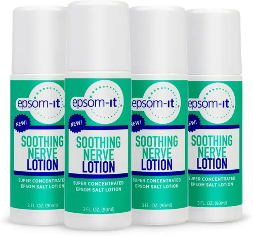 Vista 10 de Epsom-It Loción Calmante para Nervios - Loción Roll On de Sal de Epsom con Magnesio, Crema Tópica de Magnesio con Capsaicina y Árnica para Músculos