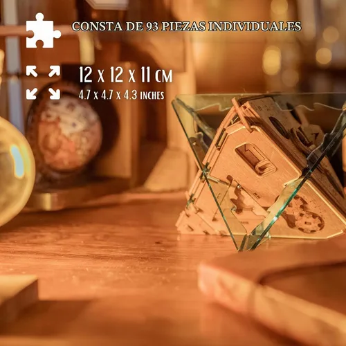 Vista 3 de Caja de rompecabezas antigravedad PUZZLE POTATO - Rompecabezas 3D para cerebro para adultos - Cofre del tesoro de madera - Caja de rompecabezas