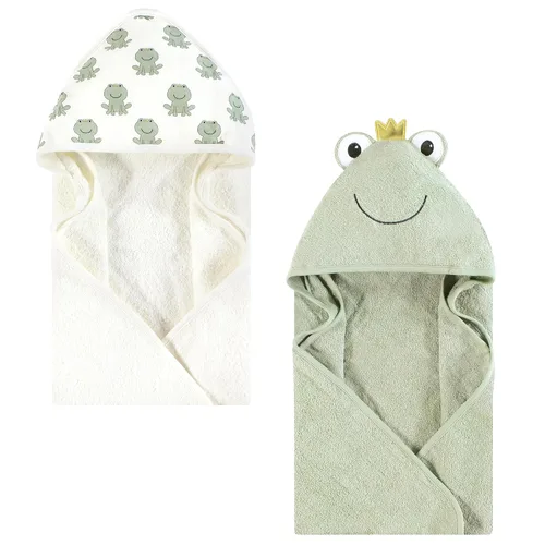 Vista 114 de Hudson Baby Toalla con capucha unisex de algodón con cara de animal para bebé, cocodrilo, talla única