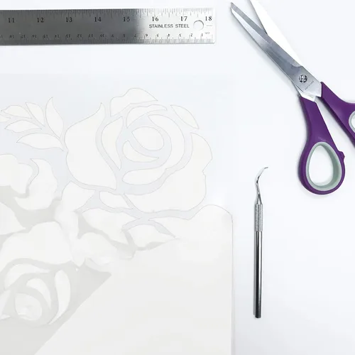 Vista 3 de Siser EasyWeed Extra HTV 15 pulgadas x 1 yardas, vinilo de transferencia de calor para planchar para nailon (blanco)