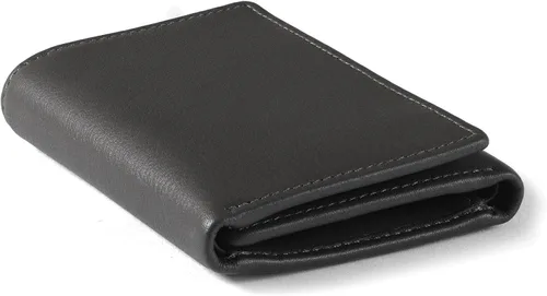 Vista 5 de Leatherology Trifold con cartera para tarjetas Negro Onyx