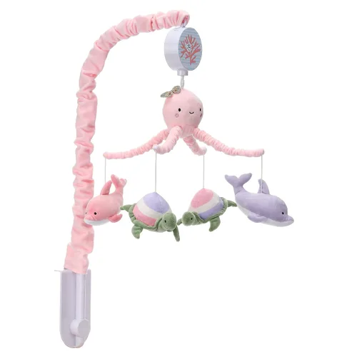 Vista 6 de Lambs & Ivy Sea Dreams Dolphin/Turtle Musical Baby Cuna Móvil Chupete Juguete