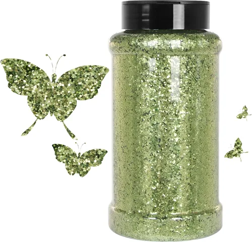 Vista 49 de Purpurina negra ultrafina, 16 onzas (1 libra), purpurina fina para manualidades de resina, uñas, vasos, slime, cosméticos y decoración de festivales