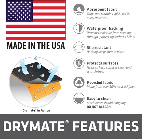 Vista 7 de Drymate - Almohadilla de limpieza de armas, alfombrilla de limpieza de armas premium, absorbente, impermeable, duradera, protege las superficies