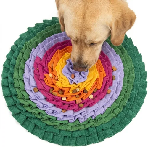 Vista 12 de PET ARENA Alfombrilla de olfateo para perros - Juguete de rompecabezas interactivo ajustable para razas grandes y pequeñas, alimentador lento