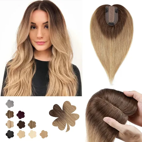 Vista 36 de Benehair Peluca de cabello con clip con flequillo, peluca secreta de cabello 100% humano, postizo superior con flecos, peluca de repuesto