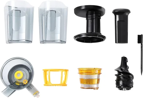 Vista 6 de Empava Masticar exprimidor lento 150W prensa fría Juicer Machine Función inversa Extractor de exprimidor de alto rendimiento de jugo para frutas