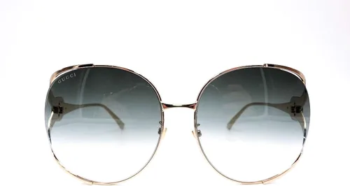 Vista 2 de Gucci GG0225S 003 doradoverde GG0225S - Lentes de sol redondos, categoría 2, talla 63