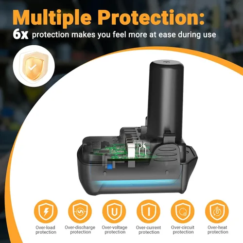 Vista 5 de Shentec Batería de 10.8V-12V 2500mAh compatible con Hitachi BCL1015 Compatible con: Shentec 10, V 2500mAh, iones de litio, batería de repuesto
