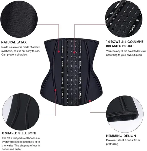 Vista 4 de KIMIKAL Corset Waist Trainer Waist Cincher Shapewear Fajas Colombianas Waist Trimmer Tummy Control