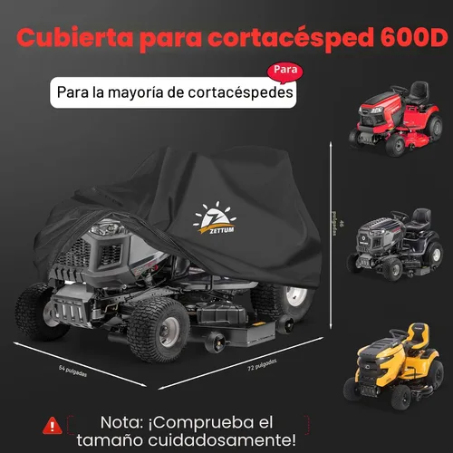 Vista 2 de Cubierta para Cortacésped de Montar - Cubiertas para Tractor de Césped Impermeables y Resistente, Cubierta para Cortacésped al Aire Libre 600D