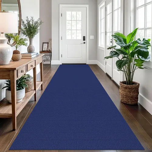 Vista 185 de EARTHALL Alfombra tejida de 2 x 3 pies, lavable para entrada, alfombra trenzada antideslizante, alfombra para puerta interior y exterior, alfombra