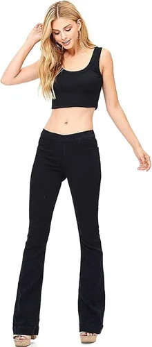 Vista 4 de Cello Pantalones ajustados de cintura media para mujer