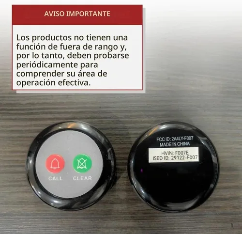 Vista 8 de Sistema inalámbrico de llamada de enfermera con 5 botones