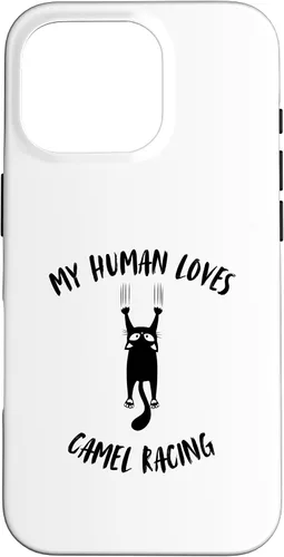 Vista 20 de My Human Loves Camel Racing - Cat Parent Hobby Lover Case for iPhone 16