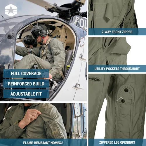 Vista 7 de Traje de vuelo Propper CWU 27P Nomex