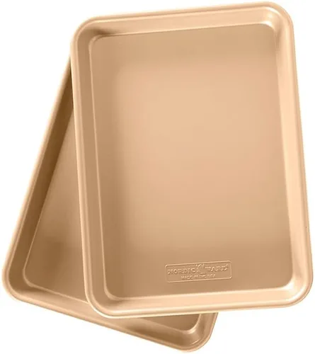 Vista 9 de Nordic Ware Naturals - Juego de sábanas grandes antiadherentes y medias sábanas