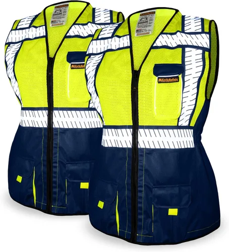 Vista 7 de KwikSafety SHERIFF & SPECIALIST Chaleco de seguridad para mujer Clase 2 ANSI OSHA