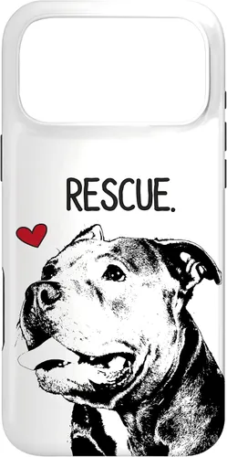 Vista 22 de Rescue Pitbull Dog Save Dogs Pit Bull Lover - Carcasa para iPhone 17
