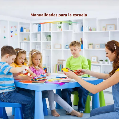 Vista 8 de Papel de origami cuadrado de 6 pulgadas, 500 hojas, 20 colores vivos, doble cara para niños y adultos, proyectos de arte y manualidades