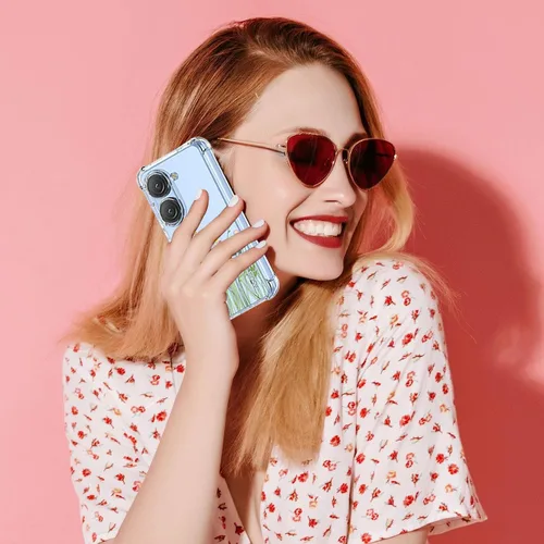 Vista 6 de Zenfone 9z AI2202 - Funda para teléfono con protector de pantalla, transparente con patrones de jardín de flores, funda protectora para Asus Zenfone