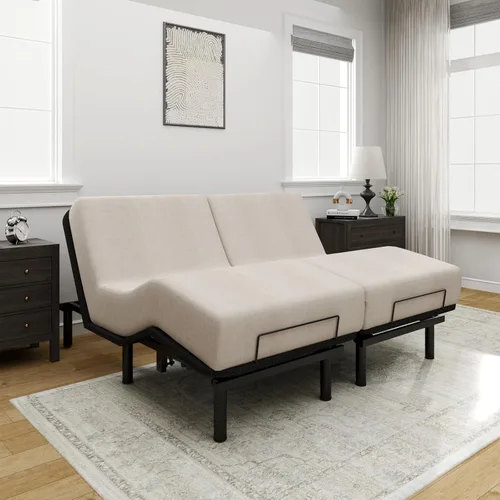 Vista 10 de FLEXISPOT Base de cama ajustable individual XL y colchón de espuma viscoelástica de gel de 10 pulgadas
