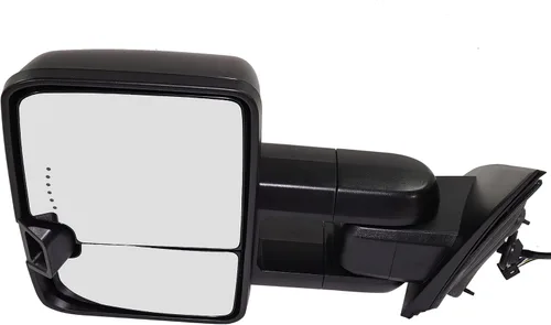 Vista 120 de Kool Vue - Espejo calefactable izquierdo para Chevrolet Silverado 1500 GMC Sierra 1500 2007-2013 plegable eléctrico con luz de señal y lámpara