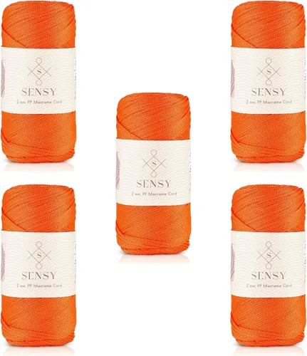 Vista 73 de Sensy Premium 2mm 229.5 metros de cuerda de poliéster 100% cordón de polipropileno Cordón de macramé 2mm Cordón para bolso de crochet Hilo