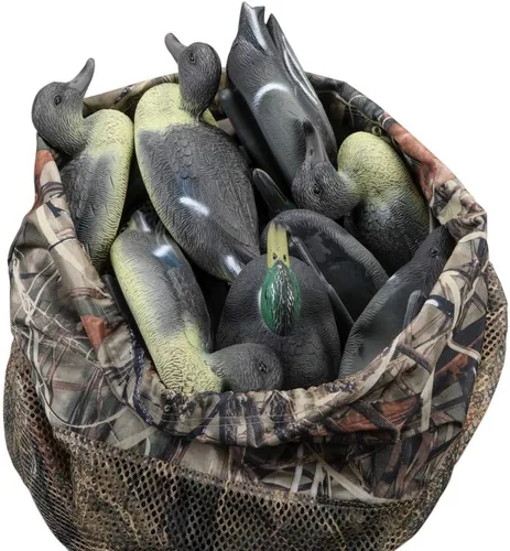 Vista 5 de Bolsa de malla para caza de aves acuáticas de pato ganso pavo, con correas ajustables