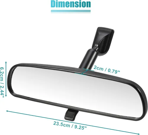 Vista 4 de uxcell Espejo retrovisor interior del coche negro No.76400SDAA03 para Honda Accord 2003-2012 para Honda Civic