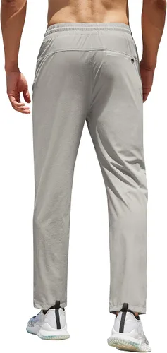 Vista 2 de COOFANDY Men's Hiking Pants Lightweight Athletic Pants Quick Dry Active Running Joggers with Zipper Pockets